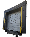 Sello de Andén con Cabezal Cortina para Puerta de 10' x 10' y Proyección de 10" 